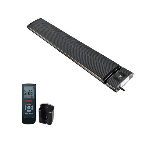 Wifi Infrarotheizung schwarz Heizung mit 1800 - 2400Watt - 2400 Watt