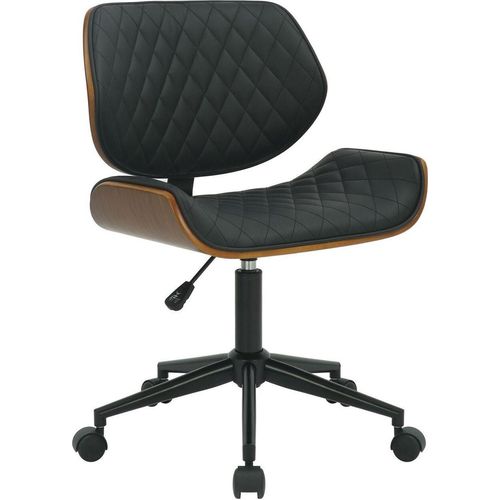 Bürostuhl Harvest Kunstleder walnuss/schwarz