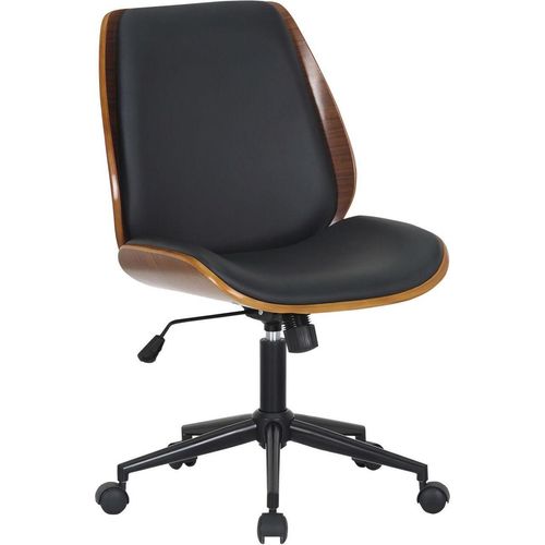 Bürostuhl Mitch schwarz walnuss/schwarz