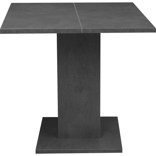 Säulen-Esstisch ></noscript>Tap< (ausziehbar auf 120cm) in graphit - 80(120)x76x80cm (BxHxT)