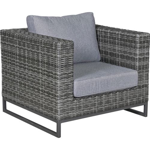 Loungesessel Rosanna Geflecht Omega-Anthrazit - 92 x 73 x 87 cm