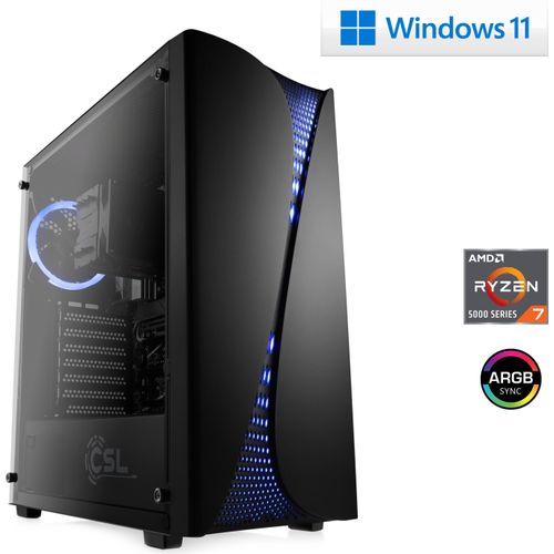 Gaming PC AMD Ryzen 7 5700G, 4600 MHz, AMD Radeon Graphics, 16 GB DDR4-RAM, 1000 GB M.2 SSD, USB 3.2, Windows 11 Home | M10850H