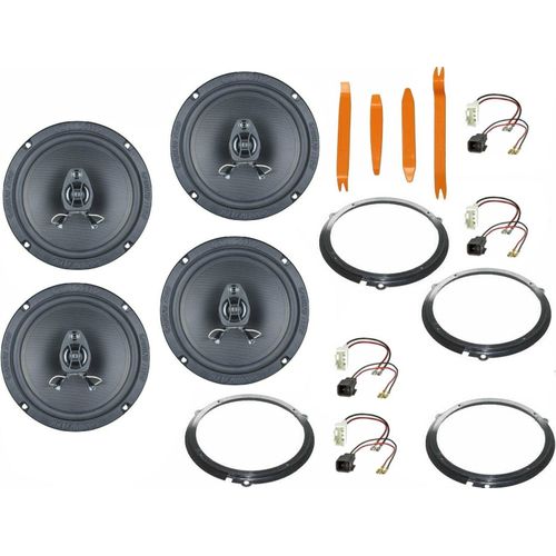 Ground Zero Set für Ford Transit V363 Bj 14-21 Tür vorn Seitenteil hinten Bügel