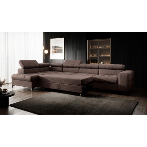 Modernes Ecksofa Pudding maxi - mit Schlaffunktion und verstellbaren Kopfstützen Links INFINITY 3