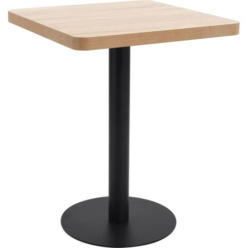 Bistrotisch Hellbraun 60x60 cm MDF