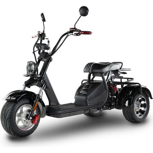 Elektroroller Motorroller BILI COCO DREIRAD HM 2000 W, 60V 20Ah Lithium Akku, 45 km/h, Schwarz