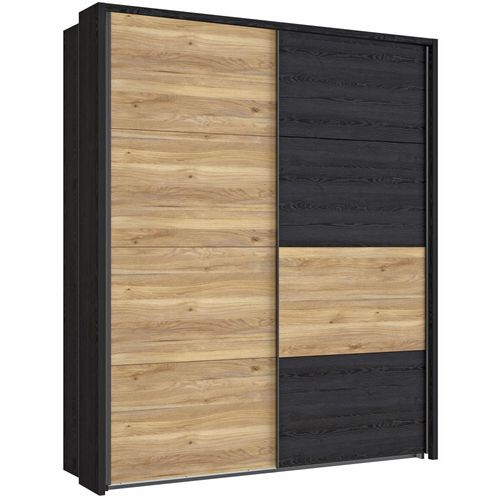Schwebetürenschrank Lyrill 4 Cabezone Oak 170x216x61 cm Kleiderschrank, Ausführung:ohne Kranz, Dämpfungsbeschläge:mit Dämpfungsbeschlägen