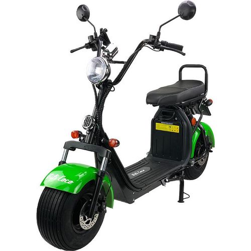 Elektroroller Motorroller BILI COCO G4 1500 W, 60V 12Ah Lithium Akku, 45 km/h, Grün