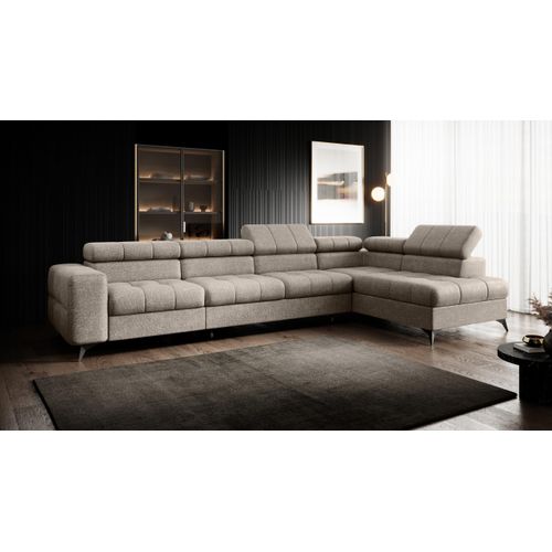 Modernes Ecksofa Pudding maxi - mit Schlaffunktion und verstellbaren Kopfstützen Rechts INFINITY2