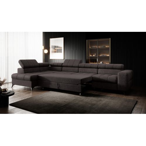 Modernes Ecksofa Pudding maxi - mit Schlaffunktion und verstellbaren Kopfstützen Links INFINITY 6