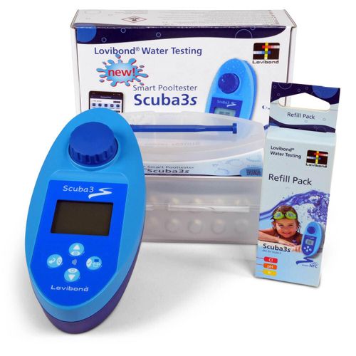 SCUBA 3s Elektronischer Pooltester plus Refill Pack