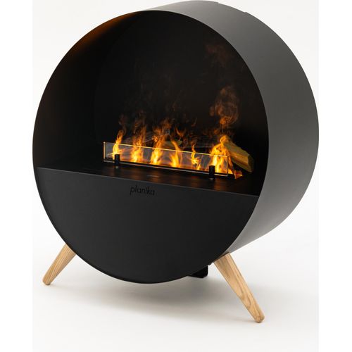 Misty - freistehender elektrischer Kamin mit Dampf - 3D-Flammeneffekt, Fernbedienung, Luftbefeuchter, Set mit Aromaölen inklusive