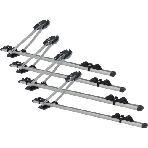 4x universeller Dachfahrradhalter Auto Fahrradträger - VDP Roma - Dach Fahrradhalter für Auto - abschließbar - für 4 Fahrräder