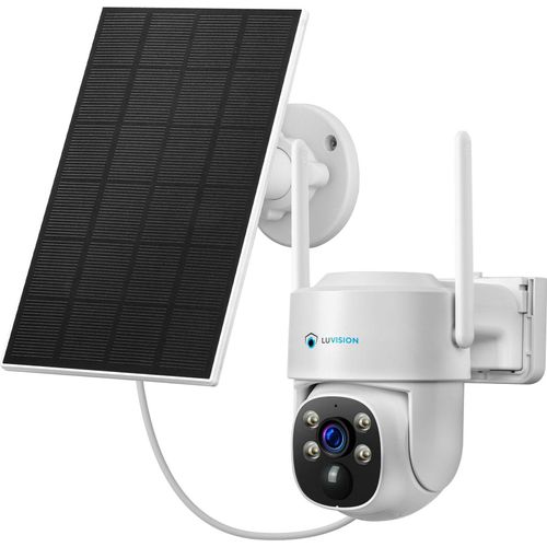 LUVISION WLAN PTZ 360°Überwachungskamera mit 4W Solarpanel schwenkbar und drehbar mit APP