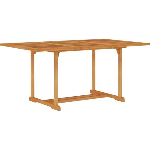 Gartentisch 150x90x75 cm Teak Massivholz