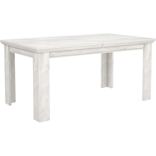 Esstisch ></noscript>Kashmir< ausziehbar bis 205cm, in Pinie Weiss - 160(205)x75x90cm (BxHxT)