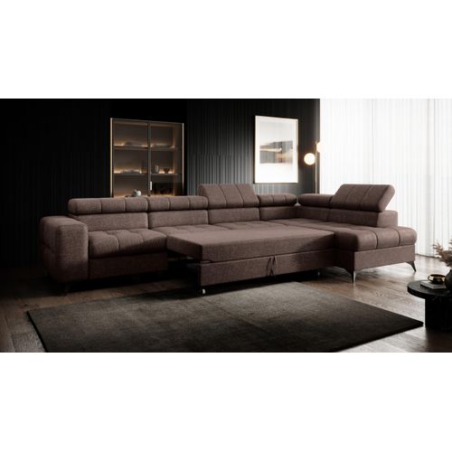 Modernes Ecksofa Pudding maxi - mit Schlaffunktion und verstellbaren Kopfstützen Rechts INFINITY 3
