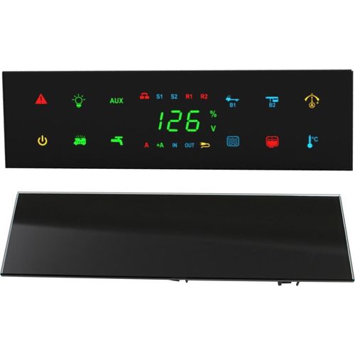 Nordelettronica Bedienteil Kontrollpanel NE266 Wohnmobil Reisemobil Caravan Boot Glasfront schwarz
