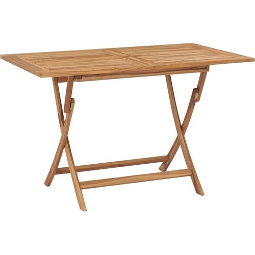 Gartentisch Klappbar 120x70x75 cm Massivholz Teak