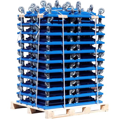 Palette Transportroller - 77 Stück - blau