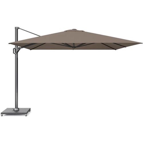 Ampelschirm Cartagena T1 Premium 350x350x258cm inkl. Granitplatte Polyacryl Braun