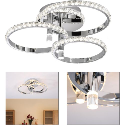 LED Deckenleuchte Deckenlampe 31W modern Lichtringe 230V