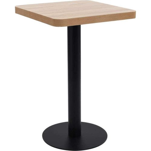 Bistrotisch Hellbraun 50x50 cm MDF