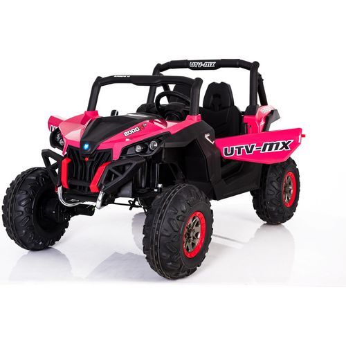 Buggy XXL UTV Premium Kinderelektrofahrzeug 2x 12V / 7Ah 2x200W Motoren Pink