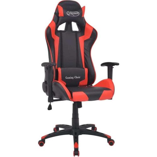 Bürostuhl Gaming-Stuhl Neigbar Kunstleder Rot