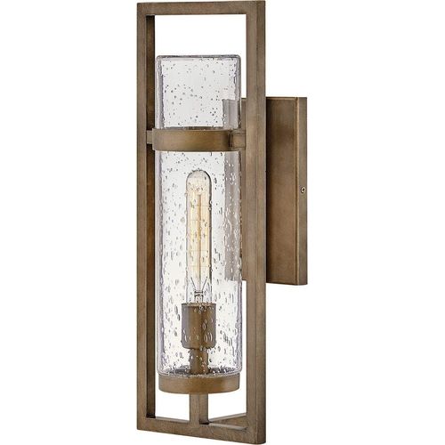 Außenleuchte Wand Glas Aluminium E27 IP44 in Bronze Antik Vintage Wandlampe außen