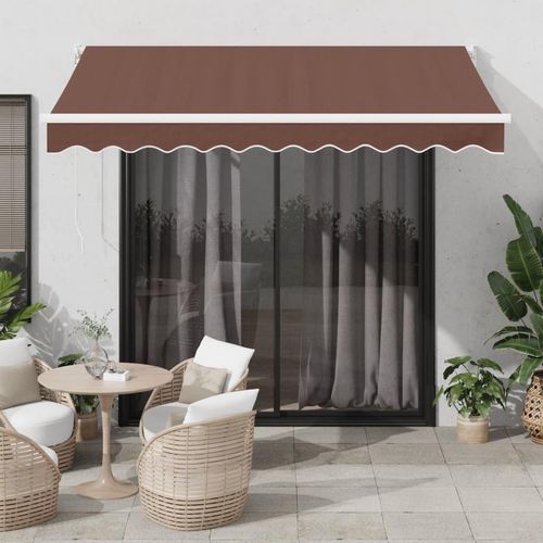 Markise Manuell Braun 300x250 cm, Markisen 2024 Neu