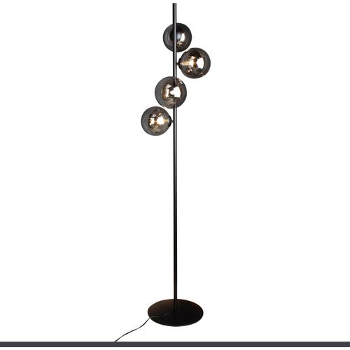 Stehleuchte Neptun,4-flammige (G9) aus Metall in Schwarz
