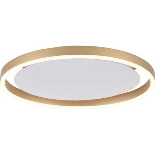 LED Deckenleuchte, messing matt, dimmbar, D 39,3 cm