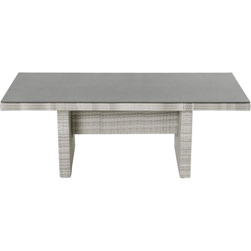 Gartentisch Rio Esstisch Wangentisch Dining Spraystone 192 x 90 cm grau