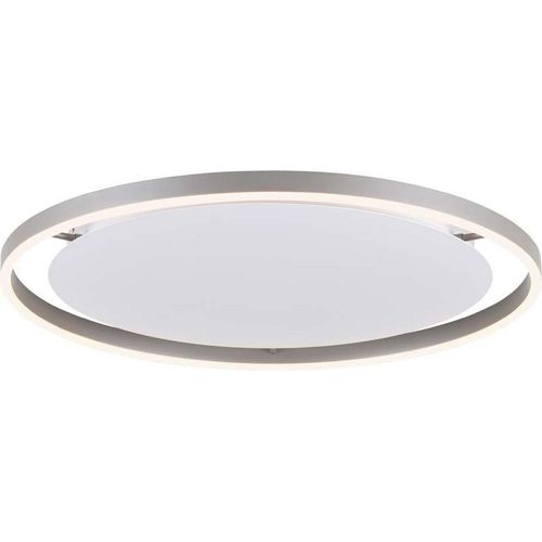 LED Deckenleuchte, silber, dimmbar, D 58,5 cm