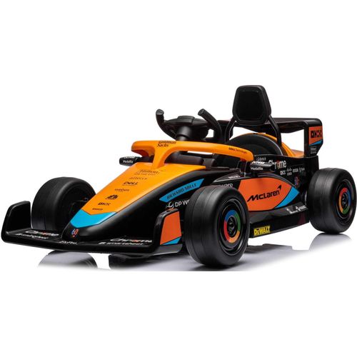 Elektroauto für Kinder Kinderauto Elektrofahrzeuge Formel 1 McLaren Bolid Fernbedienung Gurt MP3-Anschluss orange Sun Baby