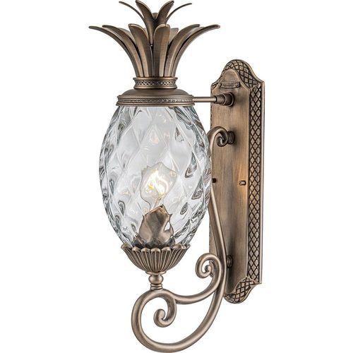 Außenwandleuchte Aluminium Glas E27 IP44 in Bronze Antik Klassisch Wandleuchte außen