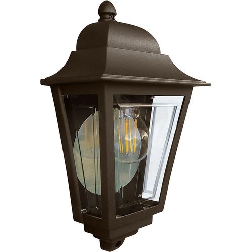 Außenwandleuchte Aluminium E27 IP44 in Bronze Rustikal Wandleuchte außen
