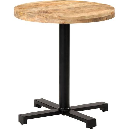 Bistrotisch Rund Ø70x75 cm Raues Mangoholz