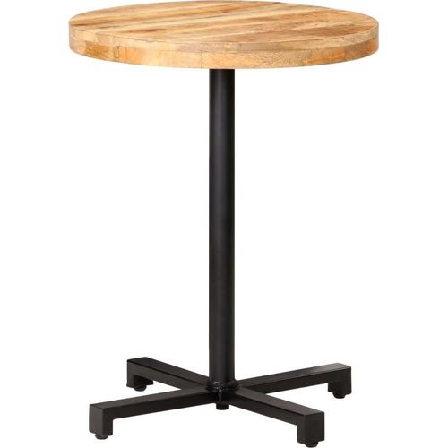 Bistrotisch Rund Ø60x75 cm Raues Mangoholz