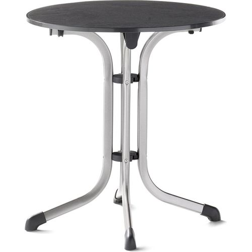 Klapptisch ></noscript>Boulevard< in Schiefer anthrazit, vivodur ® - 72x68cm (HxD)