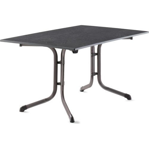 Klapptisch >Boulevard< in Schiefer anthrazit, vivodur ® - 140x73x90cm (BxHxT)