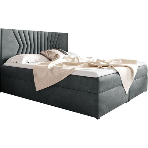 Boxspringbett ASTRE 140x200 fresh 32 Doppelbett mit Bettkästen und Matratzen