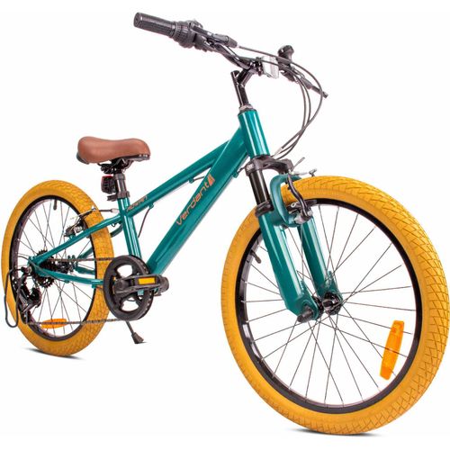 Kinderfahrrad Jungenfahrrad 20 Zoll Fahrrad mit 6 gang Kettenschaltungen Shimano SHOX MTB Verdant Rowan