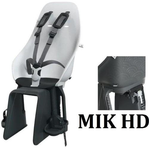 Urban Iki Fahrradkindersitz MIK HD Gepäckträger Klicksystem Shinju White Bincho Black