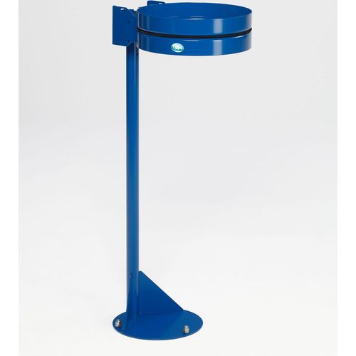 Standhalter mit Gummiband | ohne Deckel | HxBxT 105x37x46,5cm | Stahl | Blau