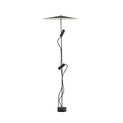 CLAP 1266 Schwarze Signalleuchte 2x6W 3000K 38º mit Schirm 75705-233P