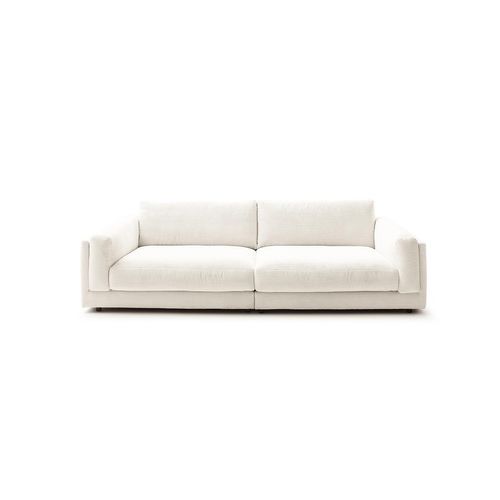 KAWOLA Big Sofa RAINA Cord cremeweiß