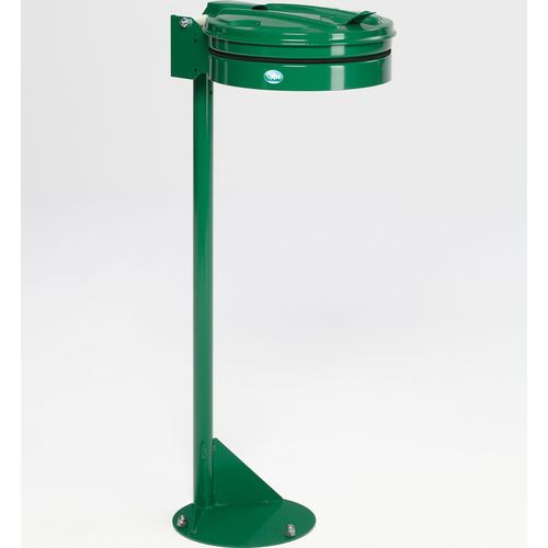 Standhalter mit Gummiband | mit Metall-Deckel | HxBxT 105x37x46,5cm | Stahl | Grün