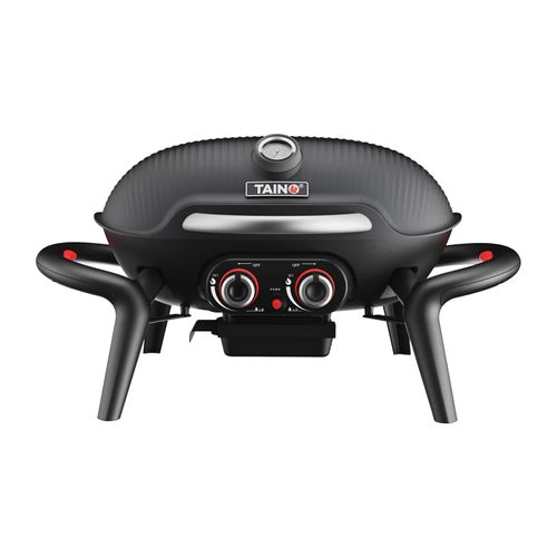 TAINO KENAI Gasgrill klein Tischgrill Outdoorküche Aluguss Schwarz